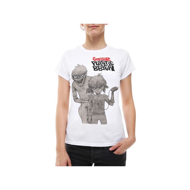 Koszulka Gorillaz - Band Women T-Shirt WHITE - t-shirt
