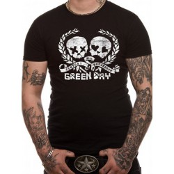 Koszulka Green Day - Distressed Skulz Black - t-shirt