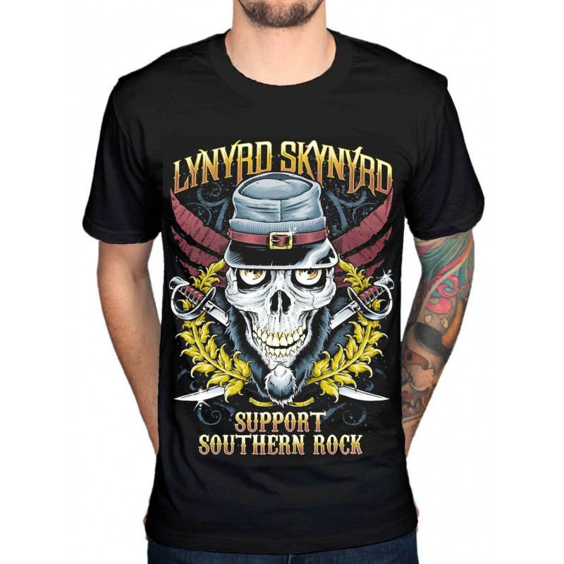 Koszulka LYNYRD SKYNYRD suport northern rock black men’s tshirt