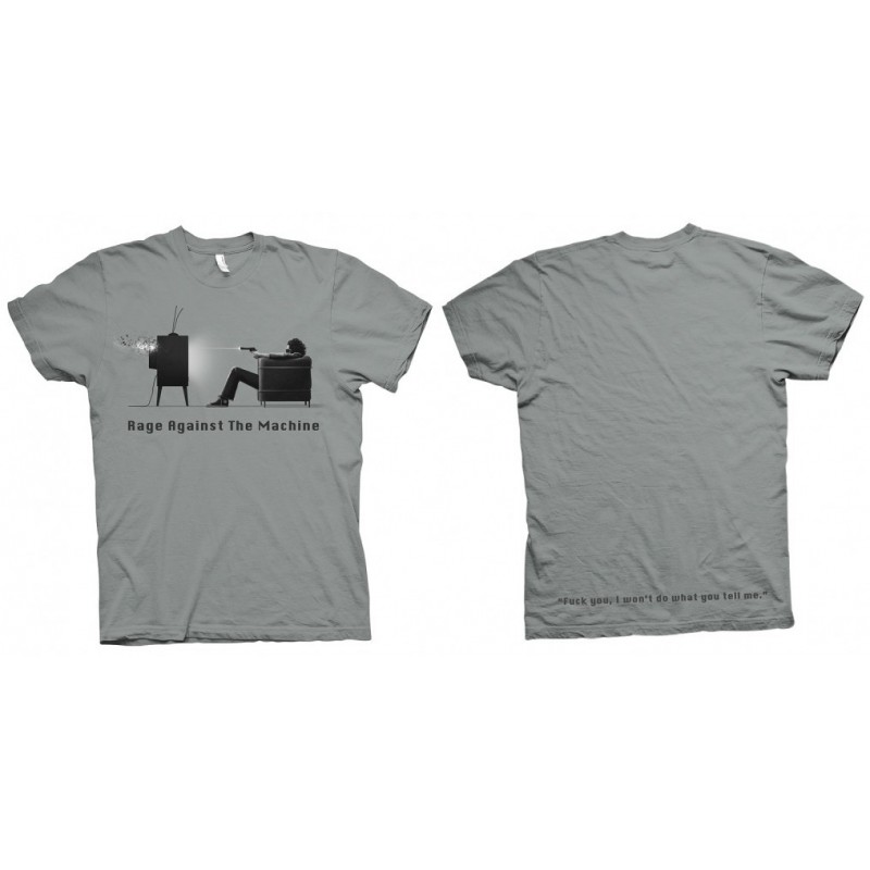 Koszulka T-shirt Rage Against The Machine Won't Do Zink szara